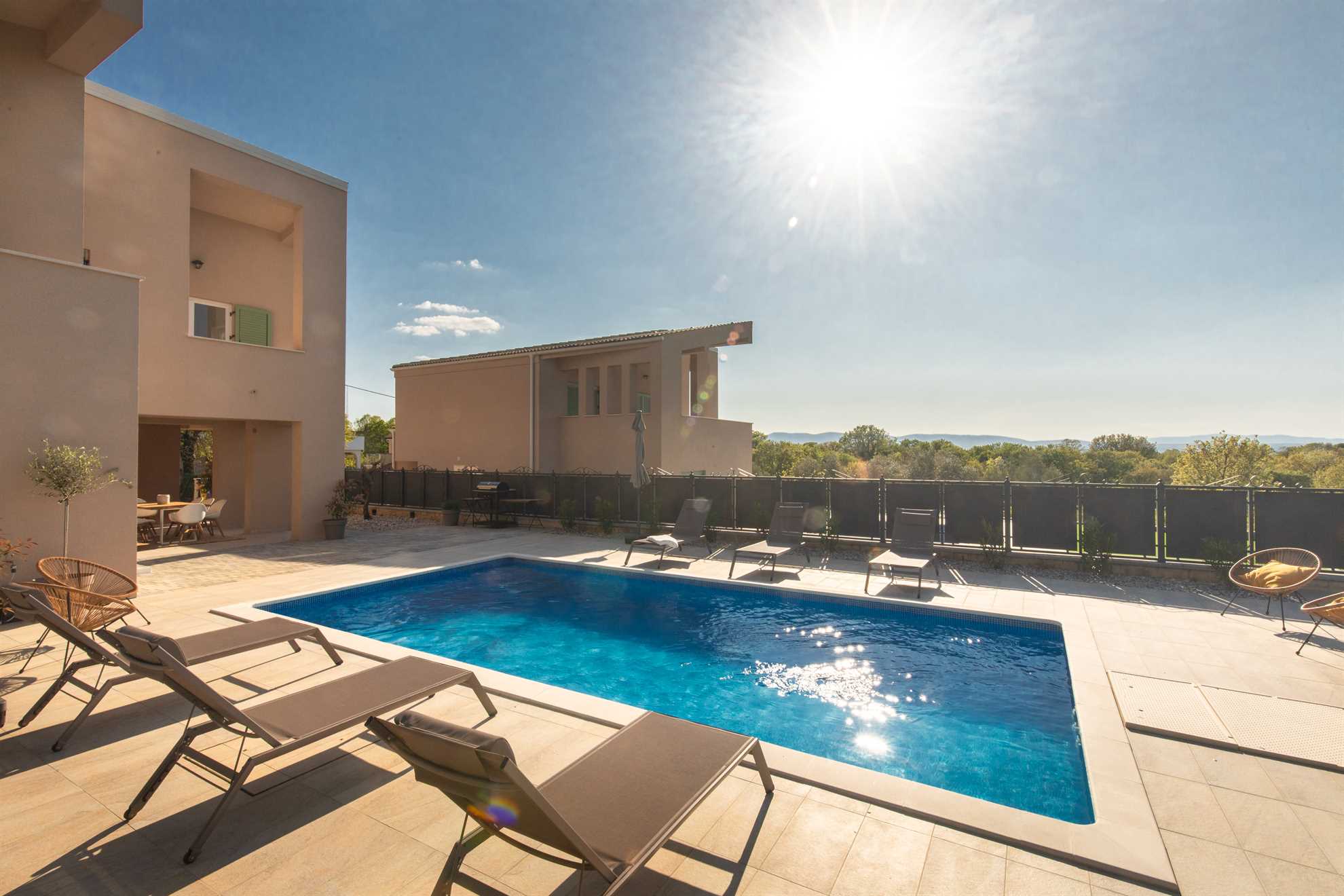 Villa OLIVE OCEAN s bazenom i pogledom na more