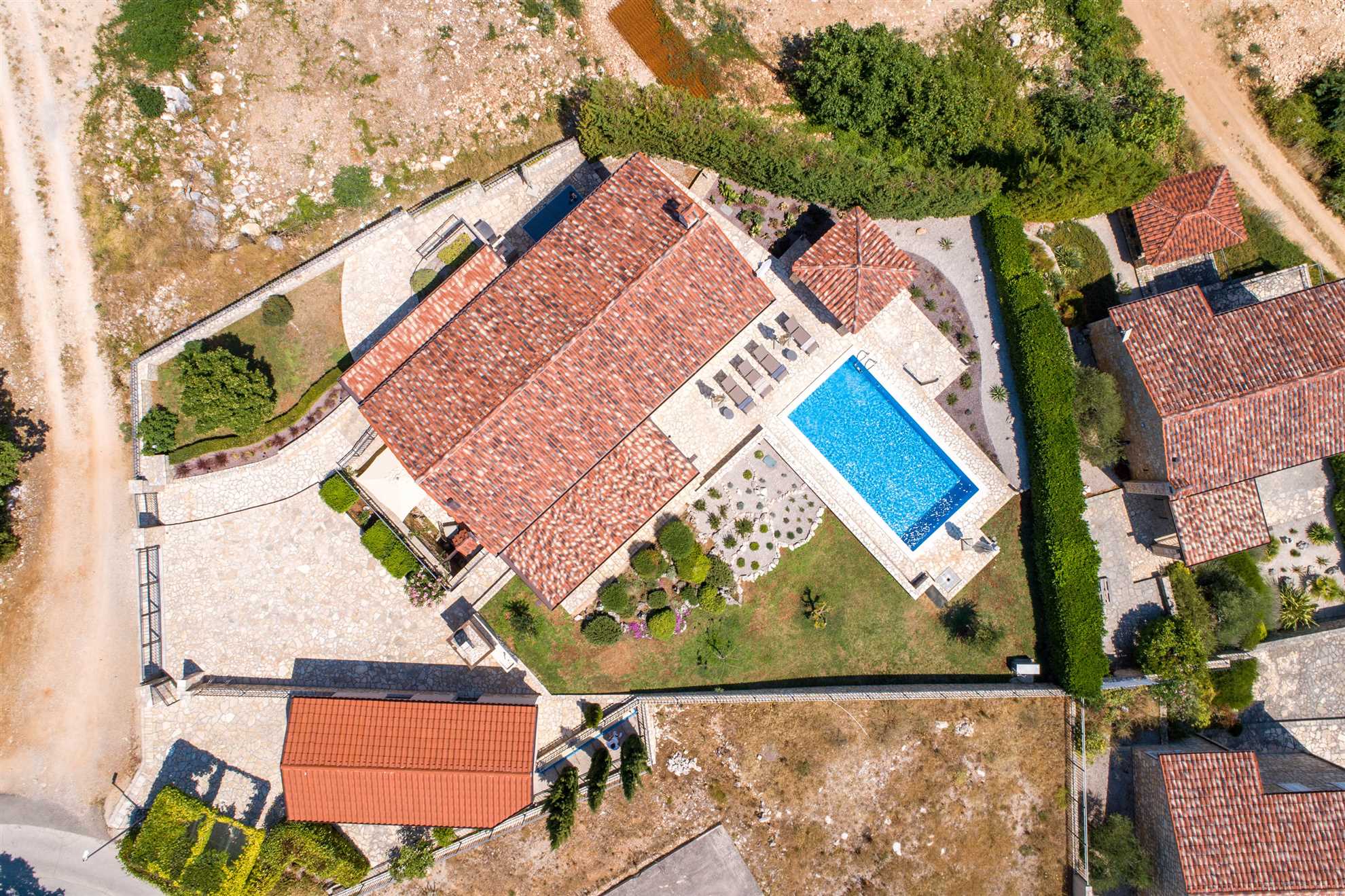 Vila Franka s veselim pogledom na more na mirnoj lokaciji