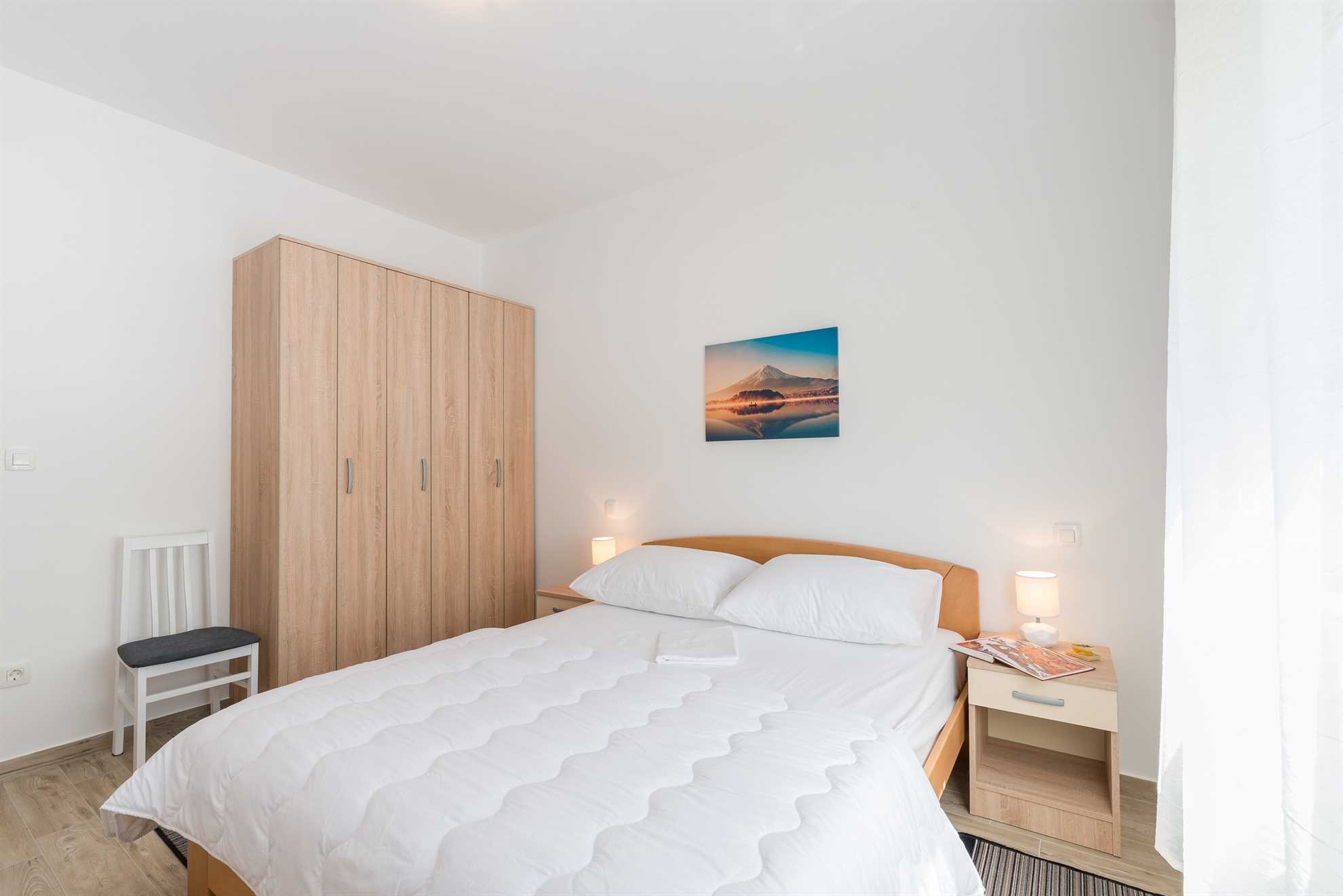 Apartman za 2 osobe | samo 30 m od plaže | s pogledom na more