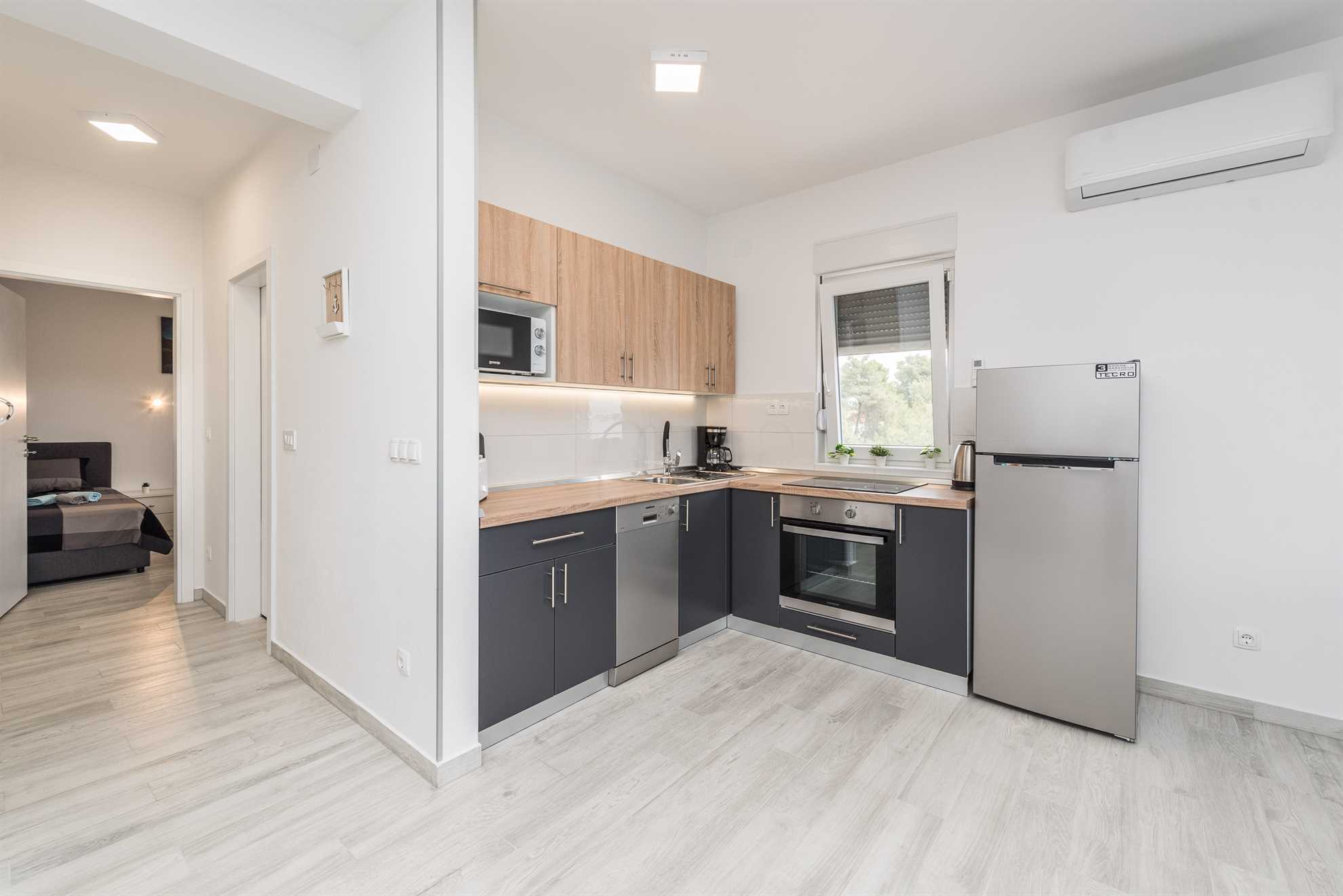 Apartman na mirnoj lokaciji | za 6 osoba | Djelomičan pogled na more